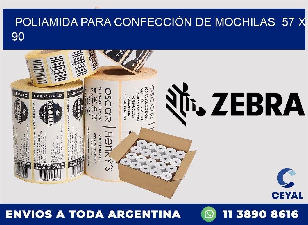 POLIAMIDA PARA CONFECCIÓN DE MOCHILAS  57 x 90