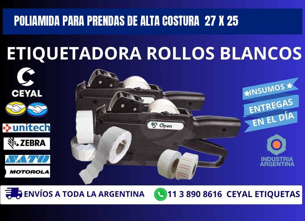 POLIAMIDA PARA PRENDAS DE ALTA COSTURA  27 x 25
