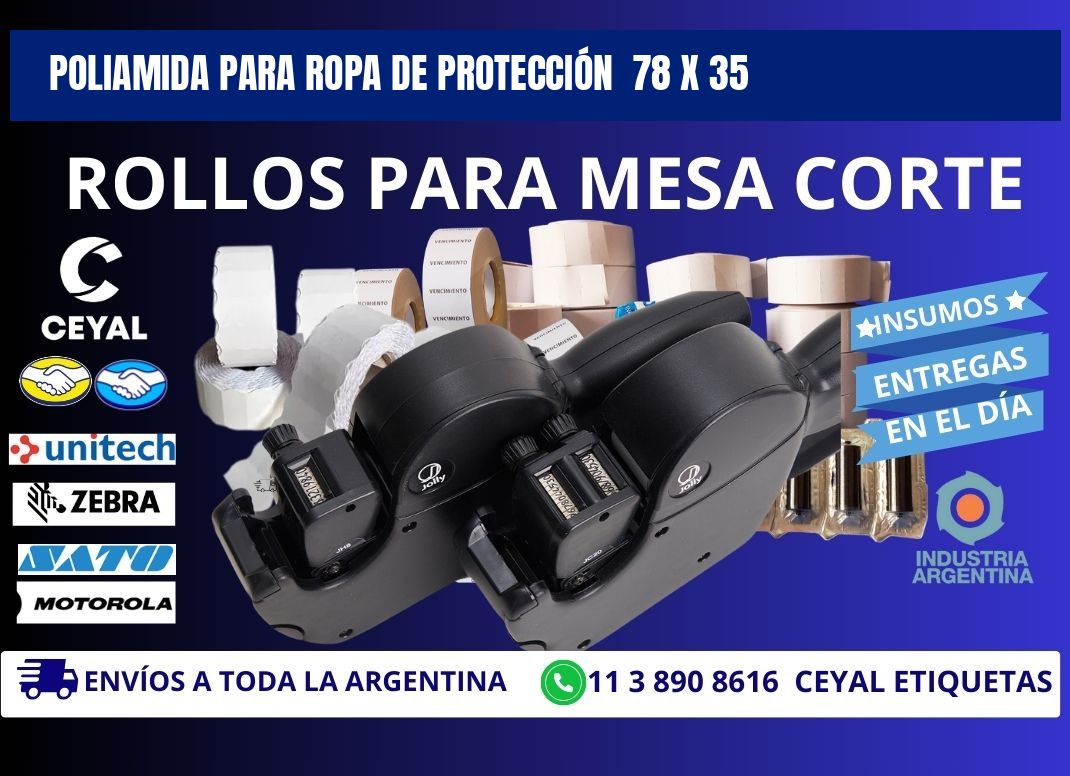 POLIAMIDA PARA ROPA DE PROTECCIÓN 78 x 35