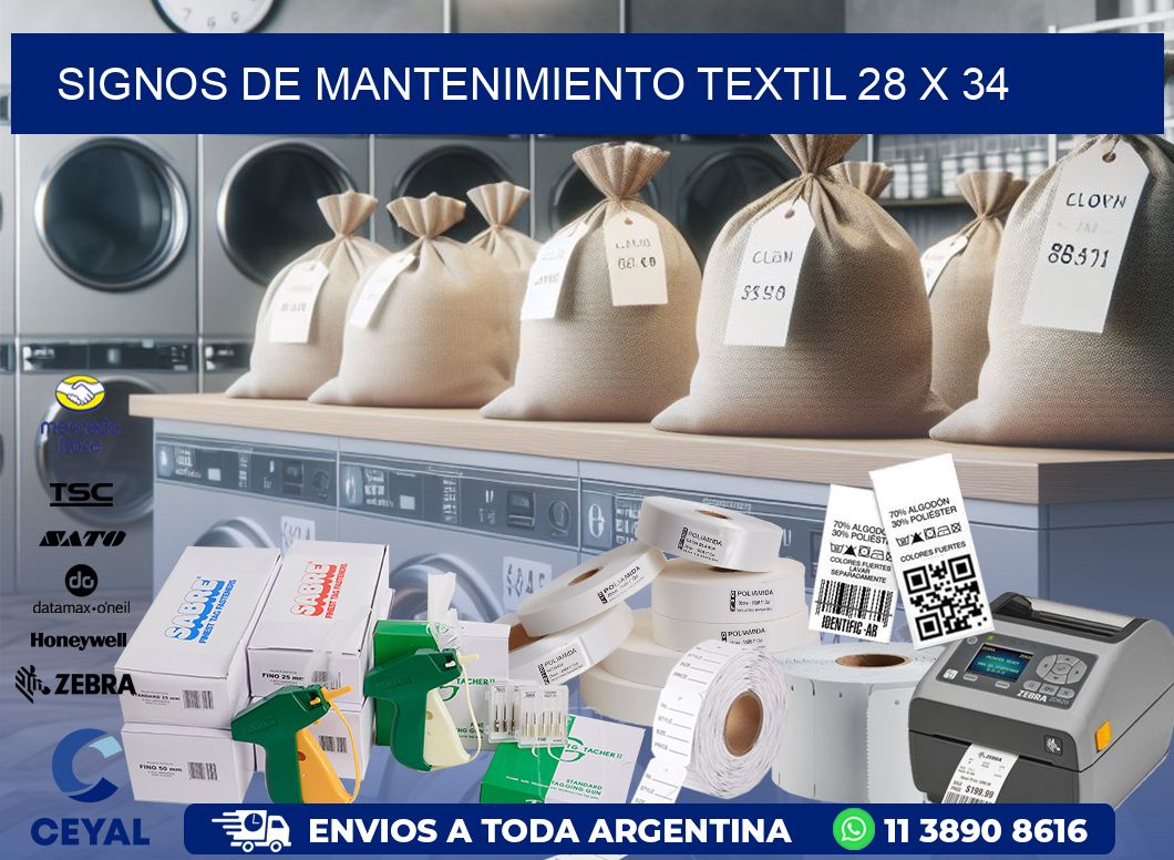 Signos de Mantenimiento Textil 28 x 34