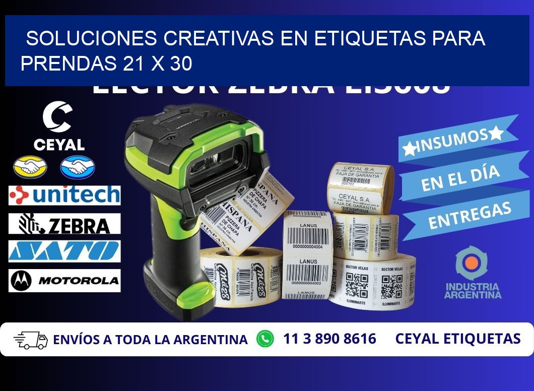 Soluciones Creativas en Etiquetas para Prendas 21 x 30