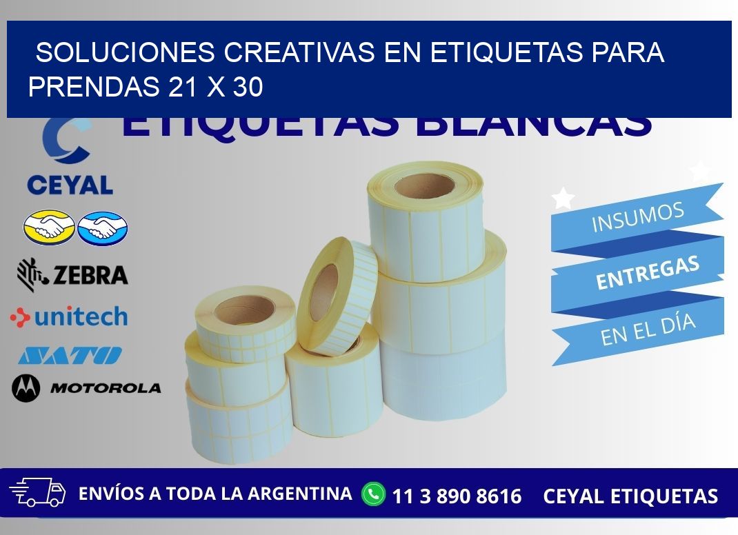 Soluciones Creativas en Etiquetas para Prendas 21 x 30