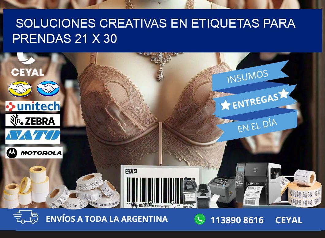 Soluciones Creativas en Etiquetas para Prendas 21 x 30