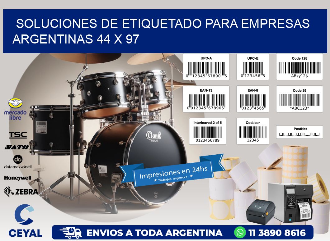 Soluciones de Etiquetado para Empresas Argentinas 44 x 97
