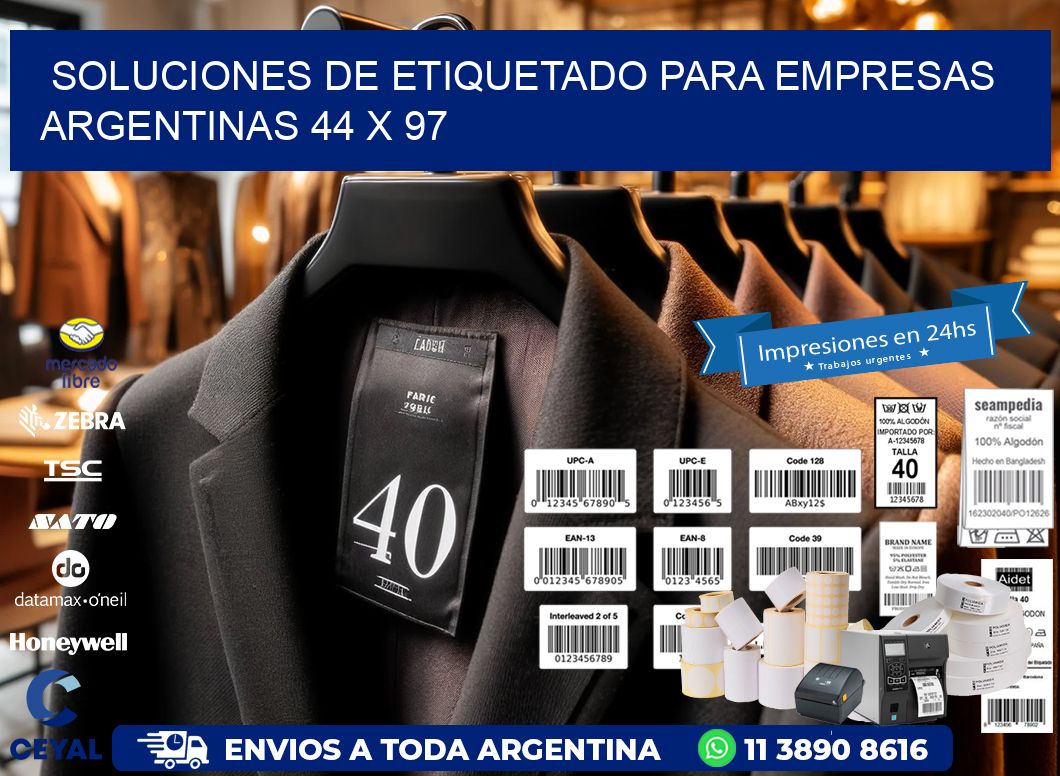 Soluciones de Etiquetado para Empresas Argentinas 44 x 97