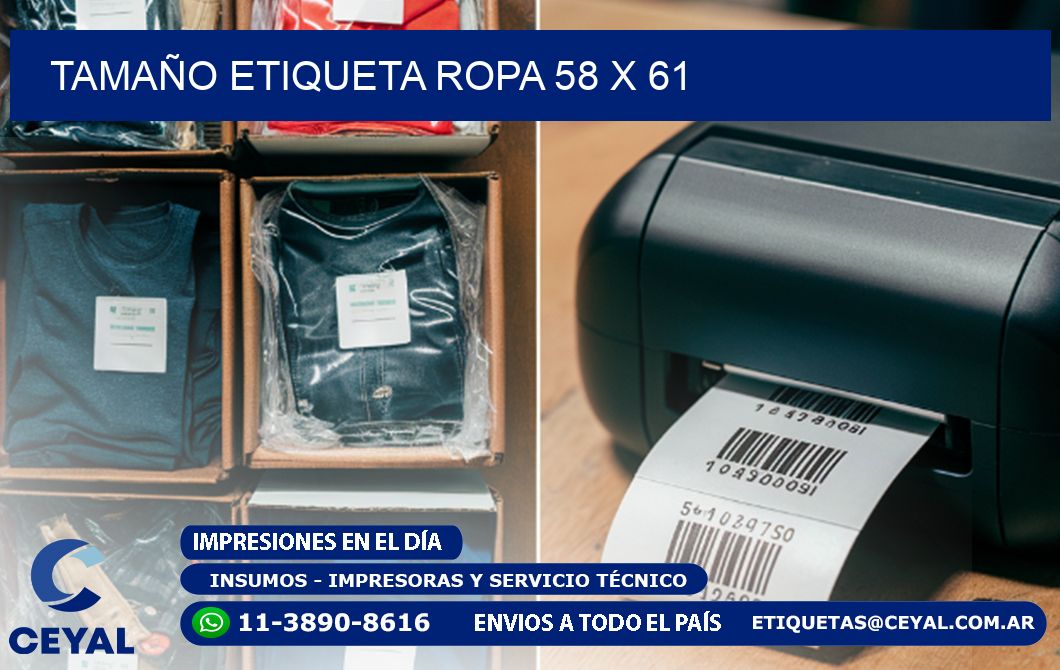 TAMAÑO ETIQUETA ROPA 58 x 61