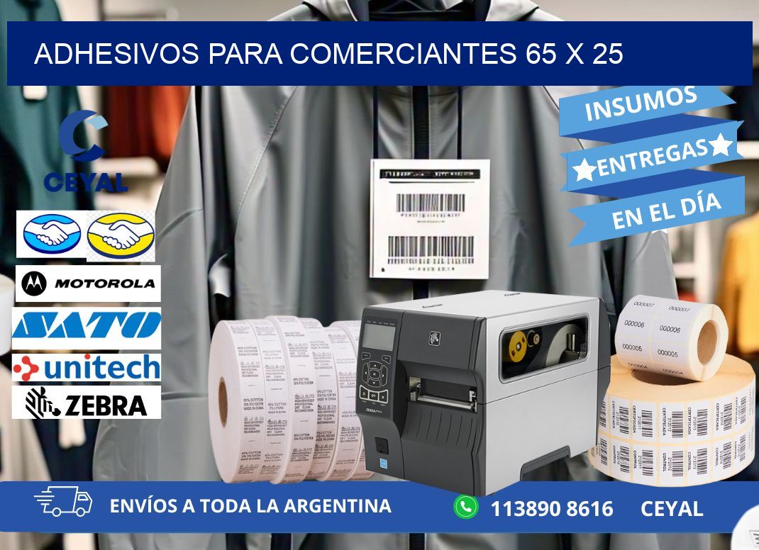 ADHESIVOS PARA COMERCIANTES 65 x 25