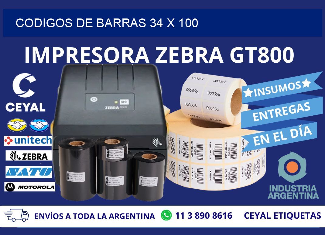 CODIGOS DE BARRAS 34 x 100