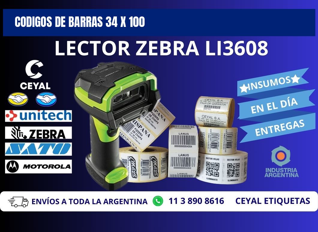 CODIGOS DE BARRAS 34 x 100