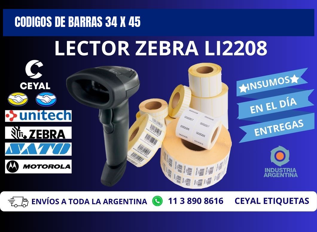 CODIGOS DE BARRAS 34 x 45