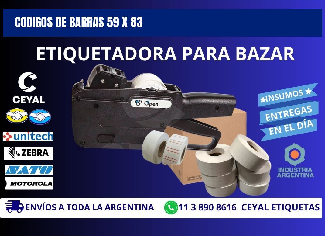 CODIGOS DE BARRAS 59 x 83