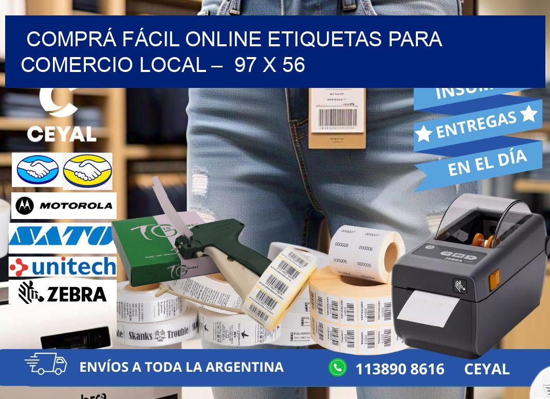 COMPRÁ FÁCIL ONLINE ETIQUETAS PARA COMERCIO LOCAL –  97 x 56