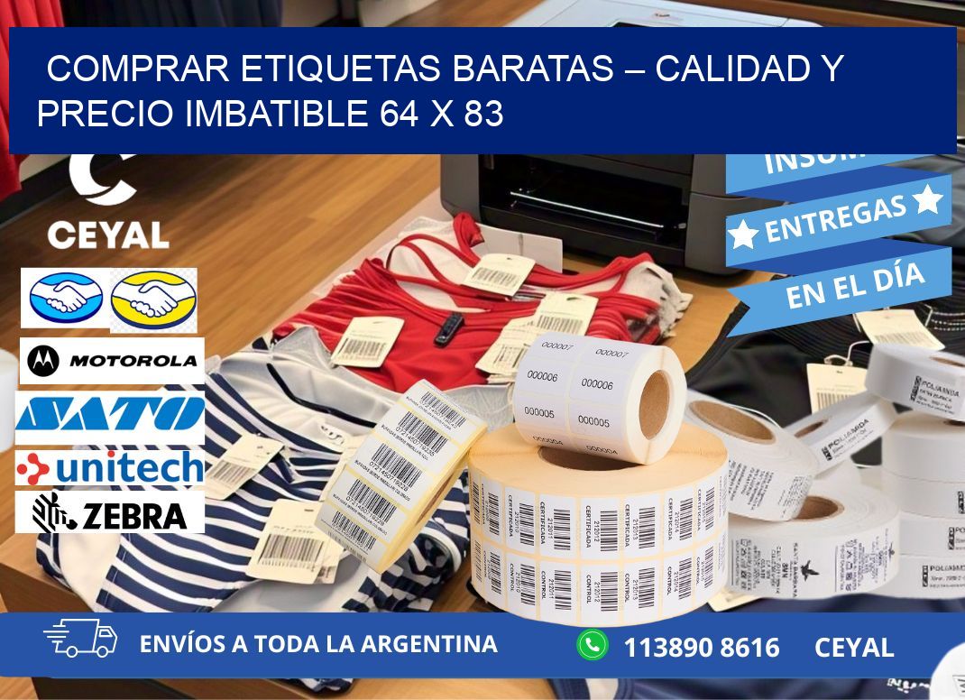 COMPRAR ETIQUETAS BARATAS – CALIDAD Y PRECIO IMBATIBLE 64 x 83