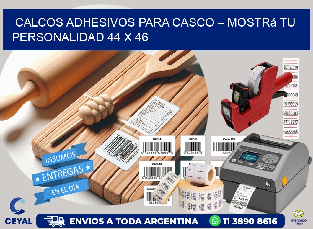 Calcos Adhesivos para Casco – Mostrá Tu Personalidad 44 x 46