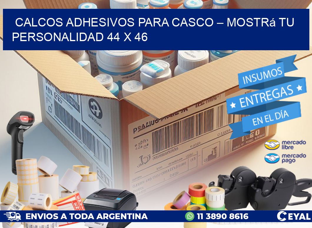 Calcos Adhesivos para Casco – Mostrá Tu Personalidad 44 x 46