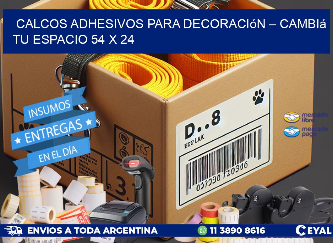 Calcos Adhesivos para Decoración – Cambiá Tu Espacio 54 x 24