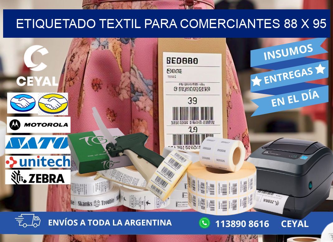 ETIQUETADO TEXTIL PARA COMERCIANTES 88 x 95