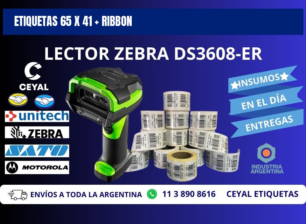 ETIQUETAS 65 x 41 + RIBBON