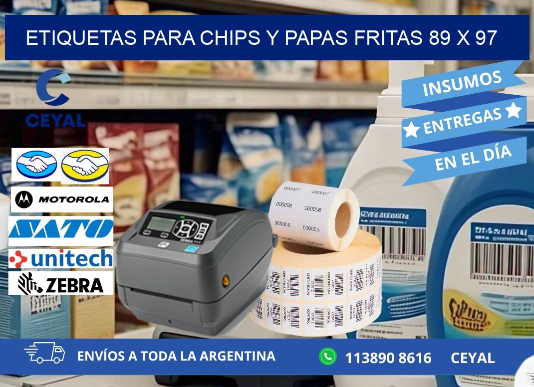 ETIQUETAS PARA CHIPS Y PAPAS FRITAS 89 x 97