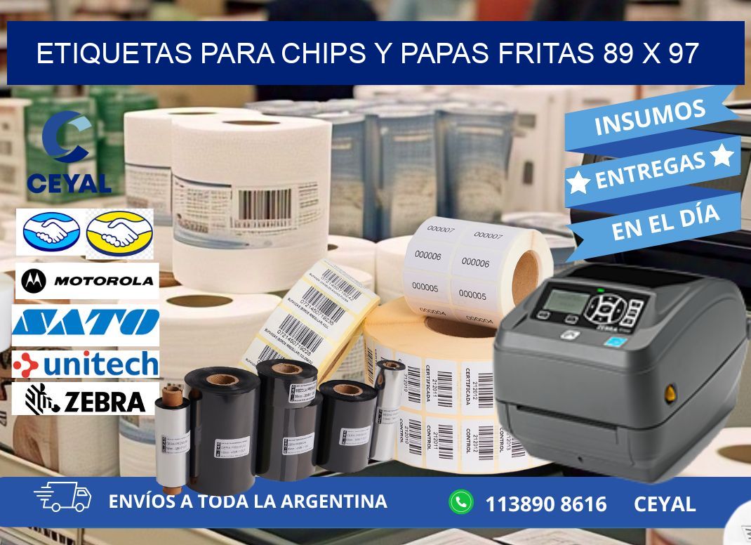 ETIQUETAS PARA CHIPS Y PAPAS FRITAS 89 x 97