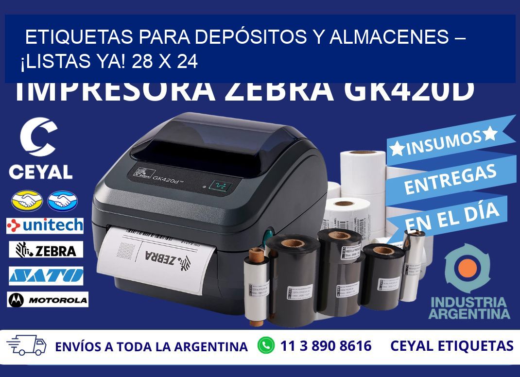 ETIQUETAS PARA DEPÓSITOS Y ALMACENES – ¡LISTAS YA! 28 x 24