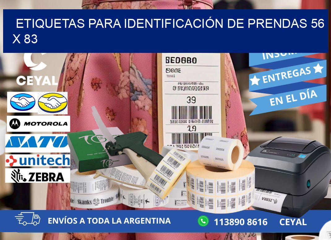 ETIQUETAS PARA IDENTIFICACIÓN DE PRENDAS 56 x 83