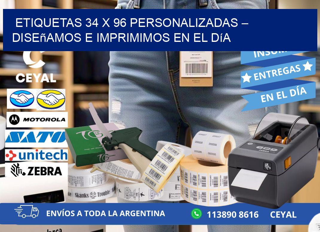 Etiquetas 34 x 96 Personalizadas – Diseñamos e Imprimimos en el Día