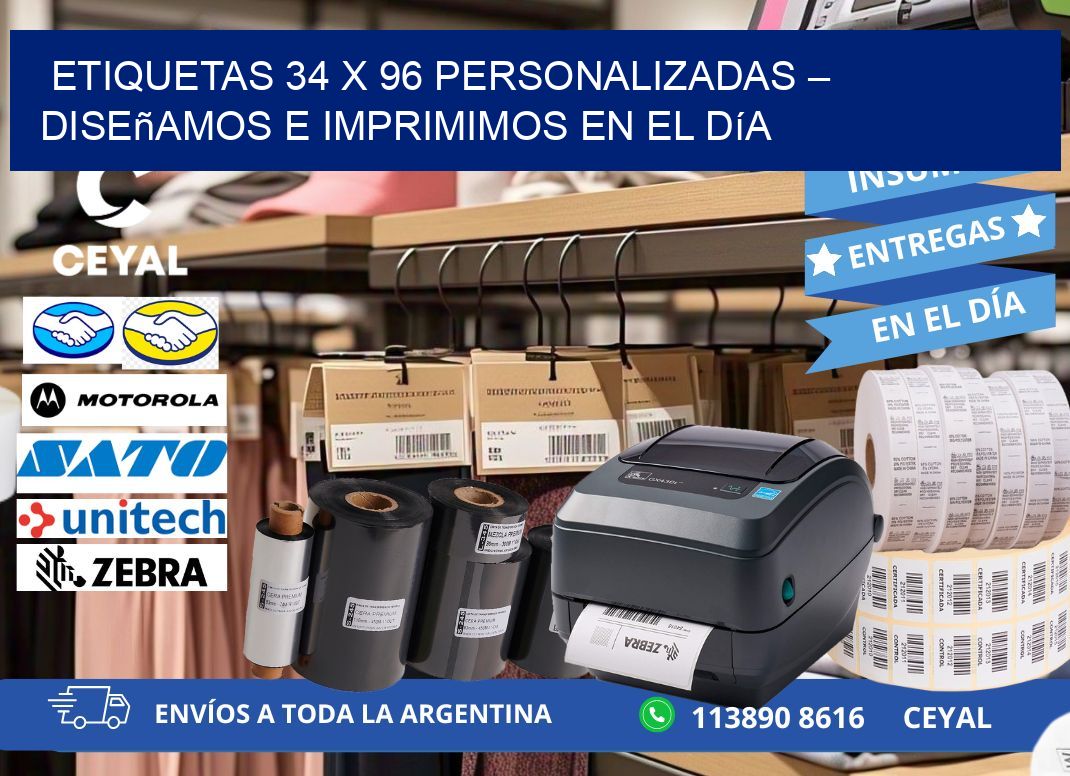 Etiquetas 34 x 96 Personalizadas – Diseñamos e Imprimimos en el Día