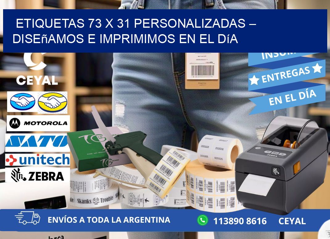 Etiquetas 73 x 31 Personalizadas – Diseñamos e Imprimimos en el Día