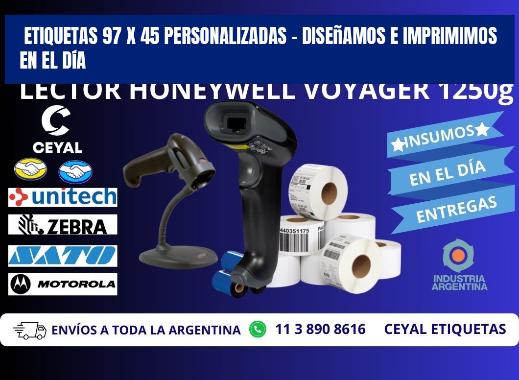 Etiquetas 97 x 45 Personalizadas – Diseñamos e Imprimimos en el Día