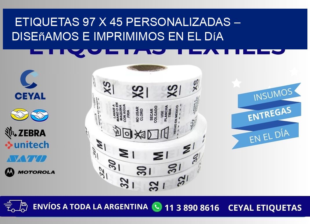 Etiquetas 97 x 45 Personalizadas – Diseñamos e Imprimimos en el Día
