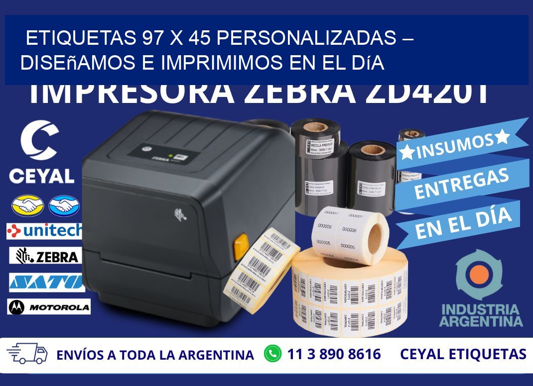 Etiquetas 97 x 45 Personalizadas – Diseñamos e Imprimimos en el Día