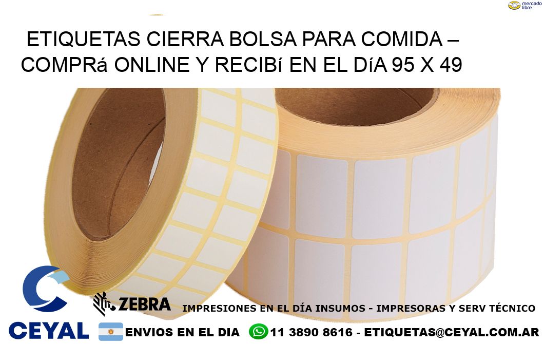 Etiquetas Cierra Bolsa para Comida – Comprá Online y Recibí en el Día 95 x 49