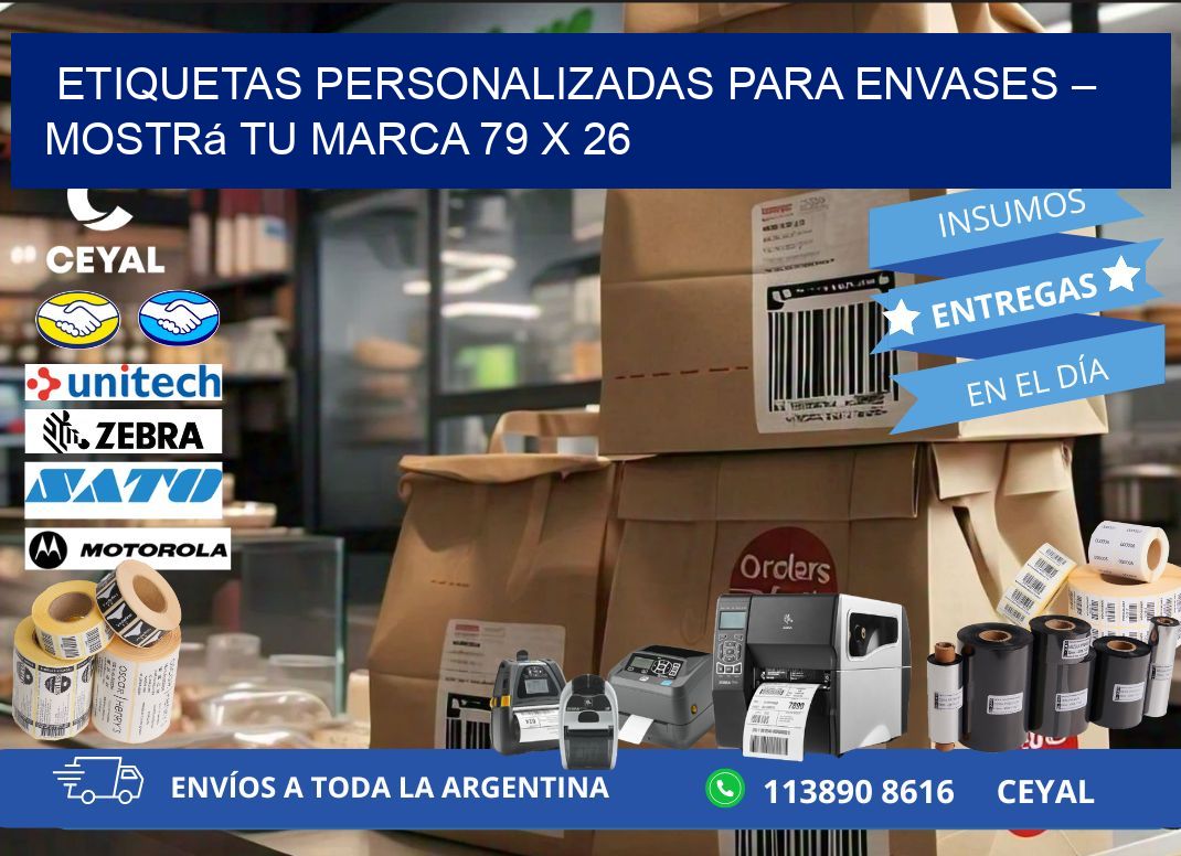 Etiquetas Personalizadas para Envases – Mostrá Tu Marca 79 x 26