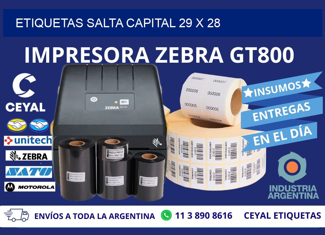 Etiquetas Salta Capital 29 x 28