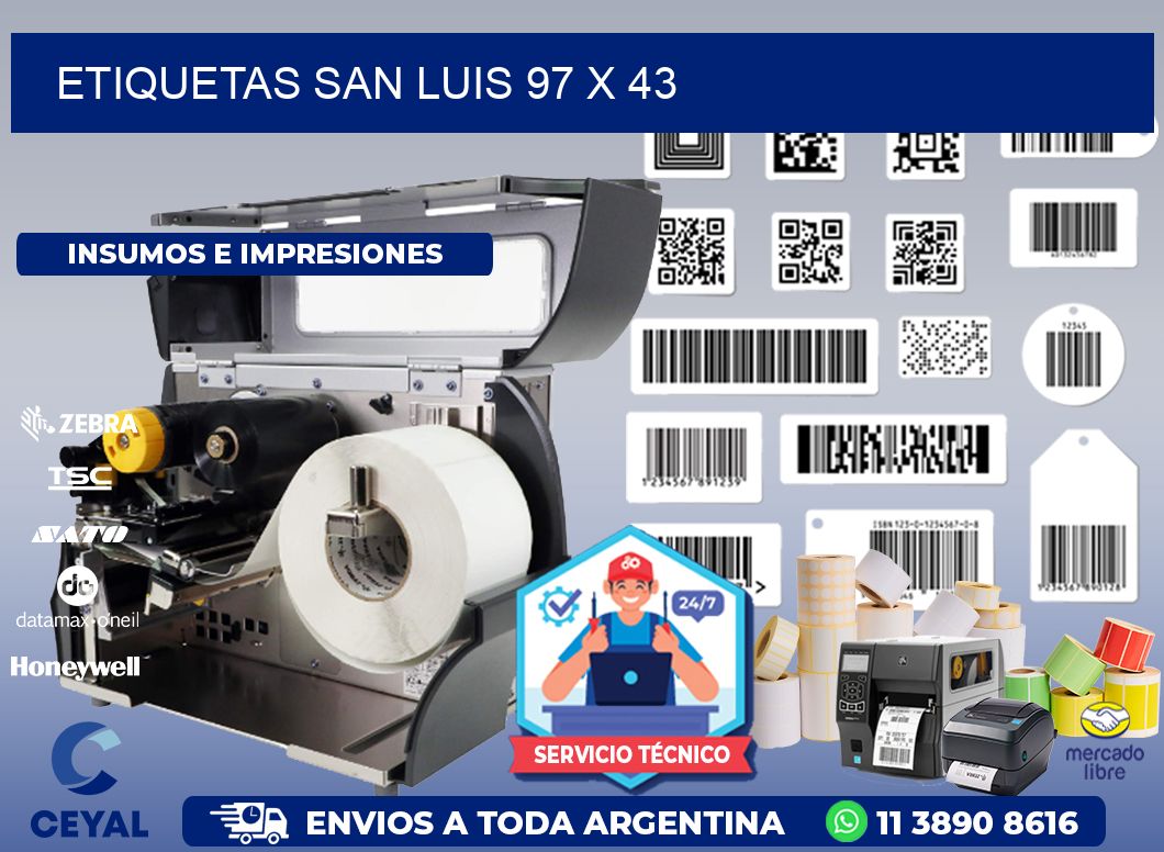 Etiquetas San Luis 97 x 43