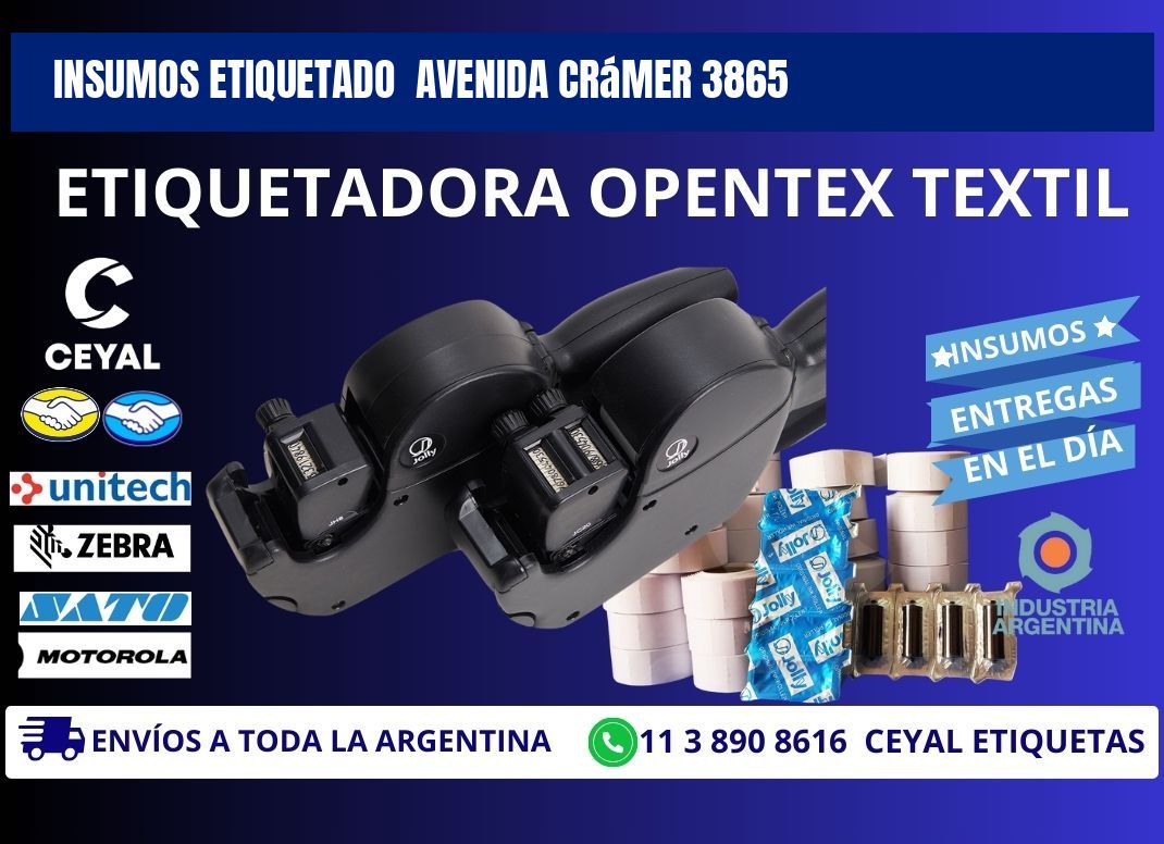 INSUMOS ETIQUETADO  Avenida Crámer 3865