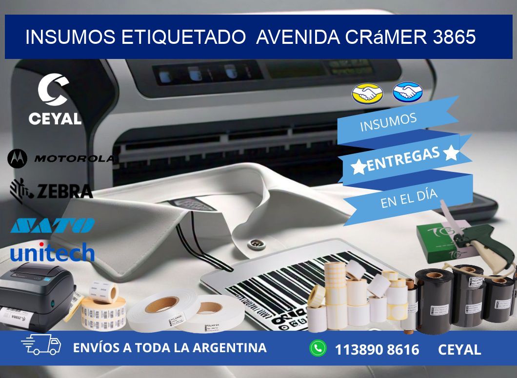 INSUMOS ETIQUETADO  Avenida Crámer 3865