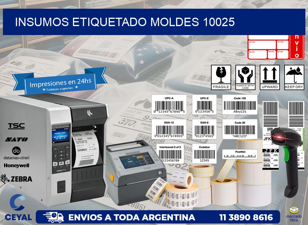 INSUMOS ETIQUETADO Moldes 10025
