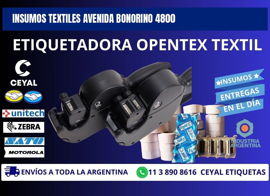 INSUMOS TEXTILES AVENIDA BONORINO 4800