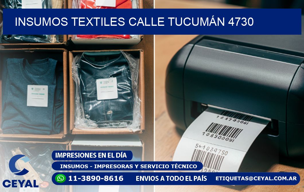 INSUMOS TEXTILES CALLE TUCUMÁN 4730