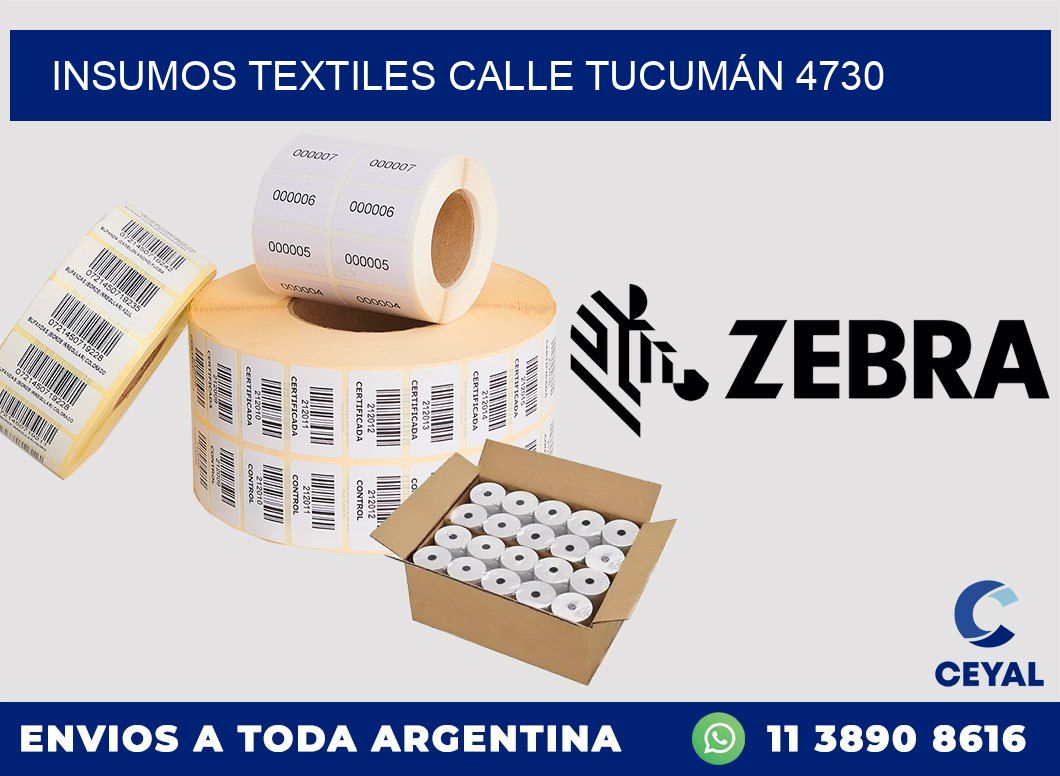 INSUMOS TEXTILES CALLE TUCUMÁN 4730
