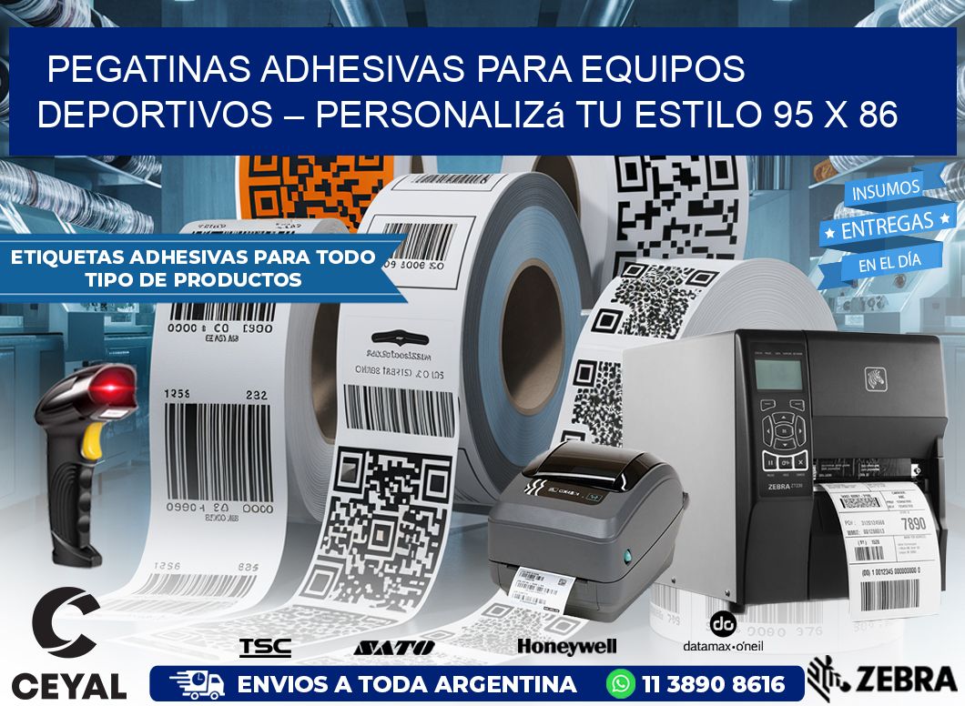 Pegatinas Adhesivas para Equipos Deportivos – Personalizá Tu Estilo 95 x 86