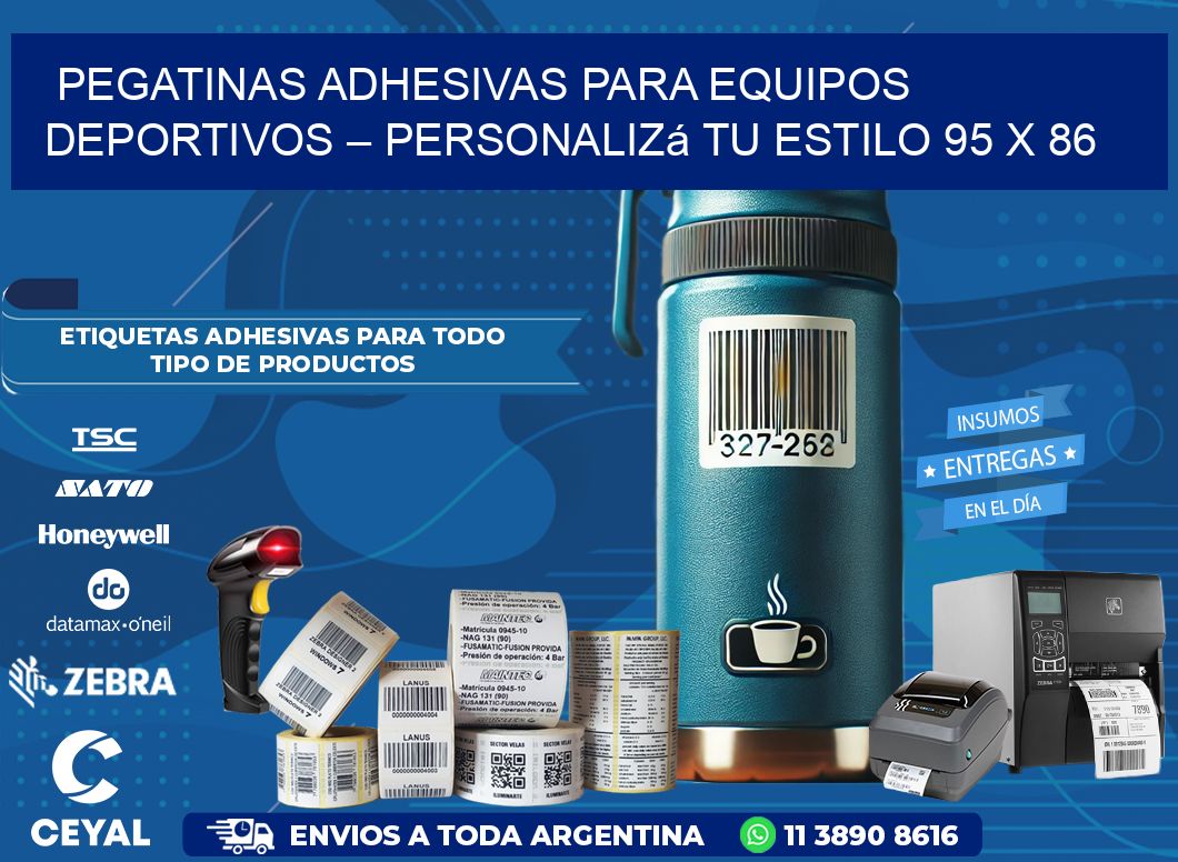 Pegatinas Adhesivas para Equipos Deportivos – Personalizá Tu Estilo 95 x 86