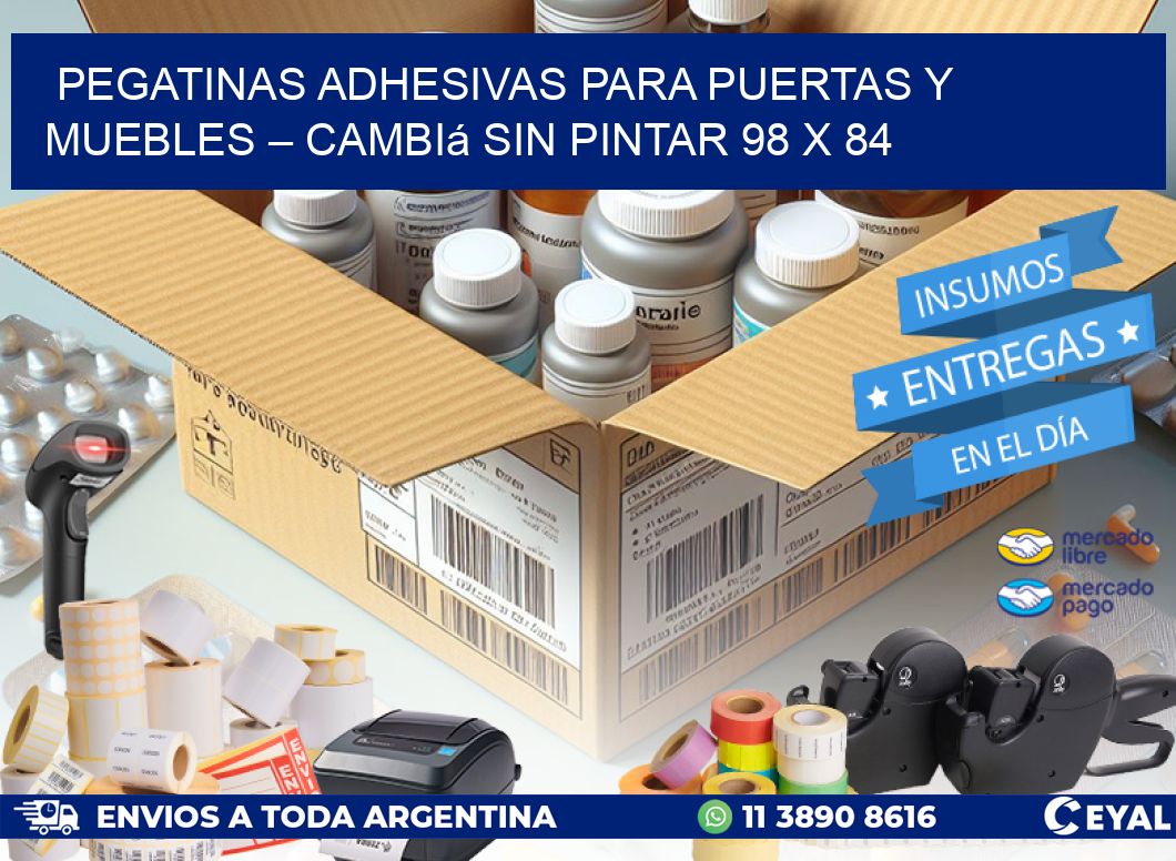 Pegatinas Adhesivas para Puertas y Muebles – Cambiá sin Pintar 98 x 84