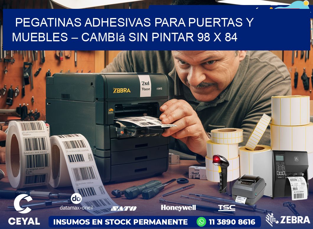 Pegatinas Adhesivas para Puertas y Muebles – Cambiá sin Pintar 98 x 84