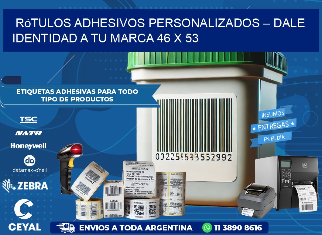 Rótulos Adhesivos Personalizados – Dale Identidad a Tu Marca 46 x 53