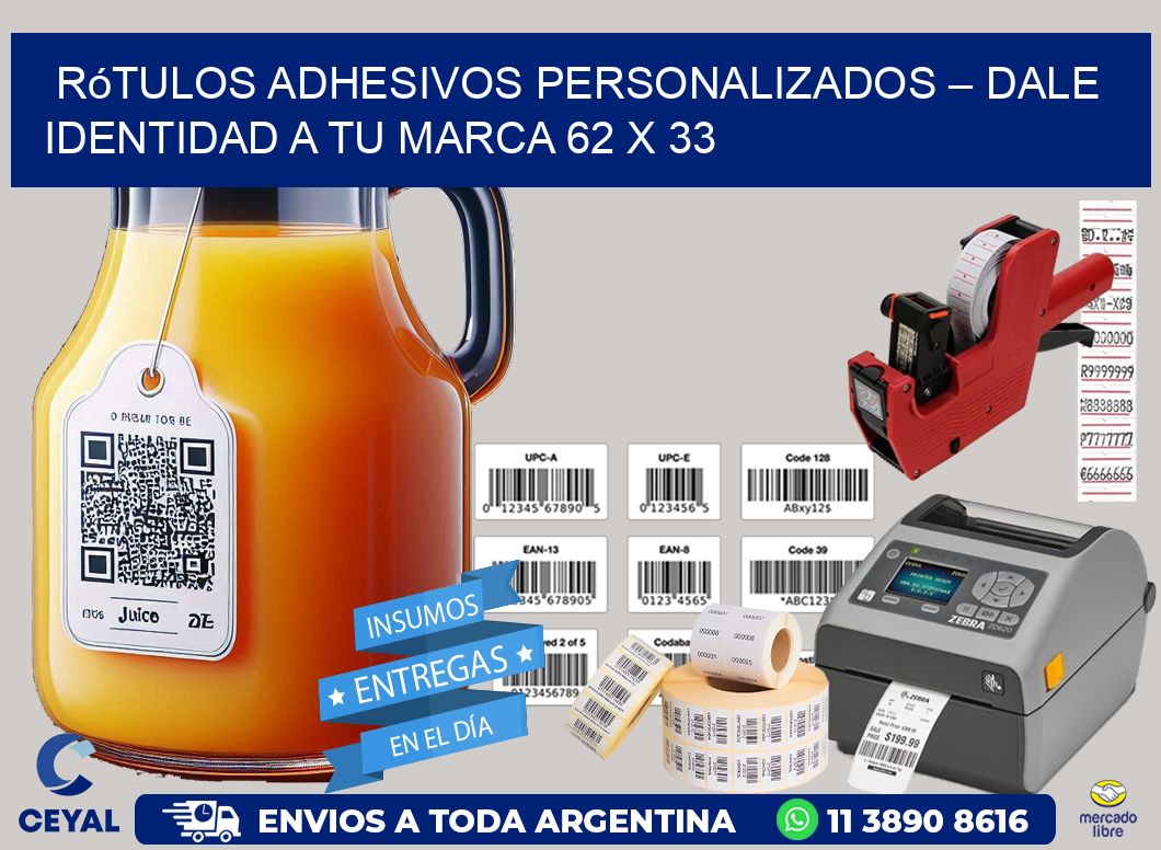 Rótulos Adhesivos Personalizados – Dale Identidad a Tu Marca 62 x 33