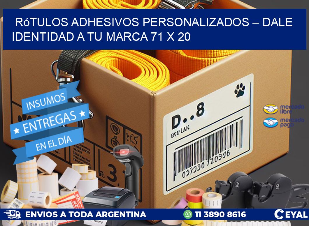 Rótulos Adhesivos Personalizados – Dale Identidad a Tu Marca 71 x 20