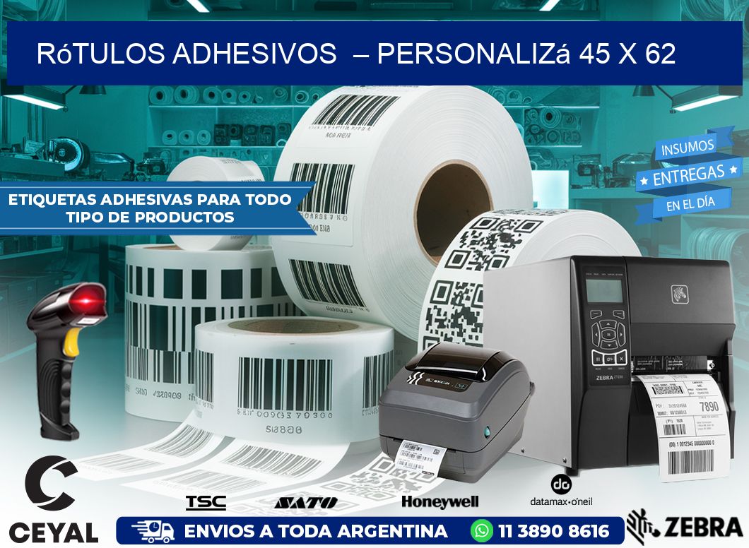 Rótulos Adhesivos  – Personalizá 45 x 62